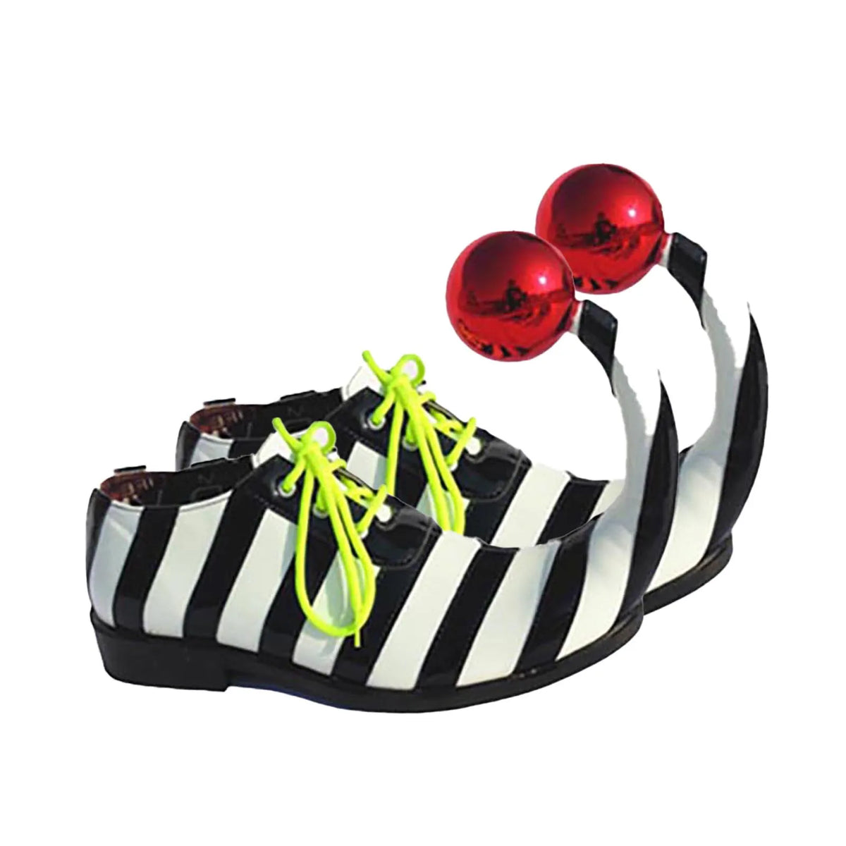 Adults Clown Shoes with Red Ball Halloween Carnival Theme Party Funny Circus Club Cosplay Performance Costume Accessories