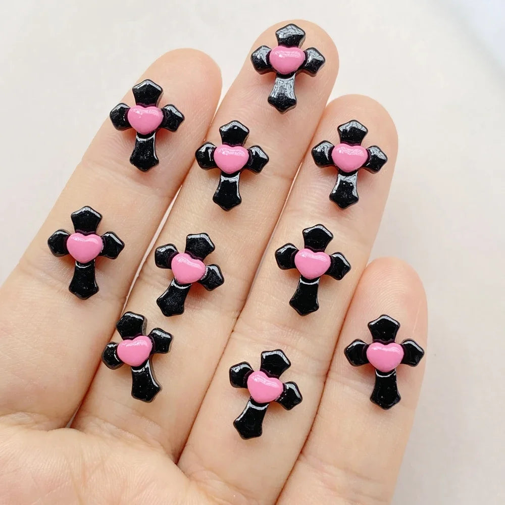 20pcs Resin Mini Colorful Painted Bat Pumpkin Skull Ghost Cat Figurines Flat back Scrapbook DIY Halloween Decor Nail Art Crafts