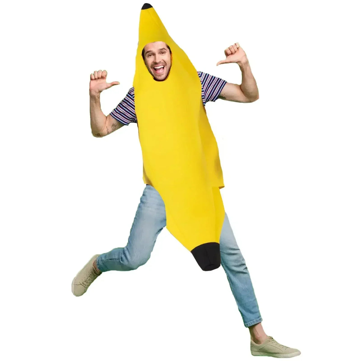 Funny Banana Halloween Costume For Kids Adults Theater Show Carnival Party Outfit Stage Performance Fancy Dress Comedy