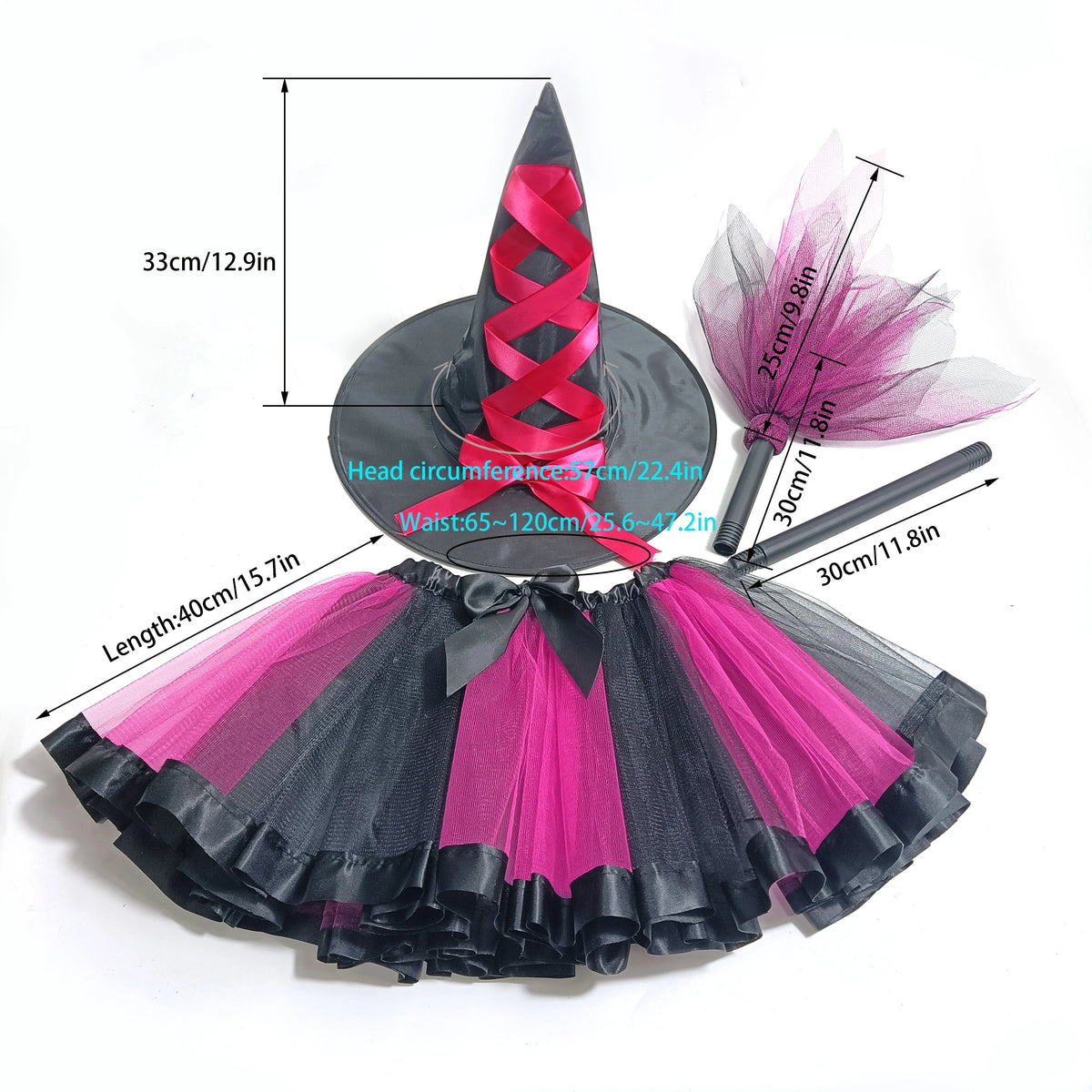 Adult Halloween Witch Costume Set Featuring Vibrant Hats Tulle Skirts Perfect for Halloween Parties Cosplay Events
