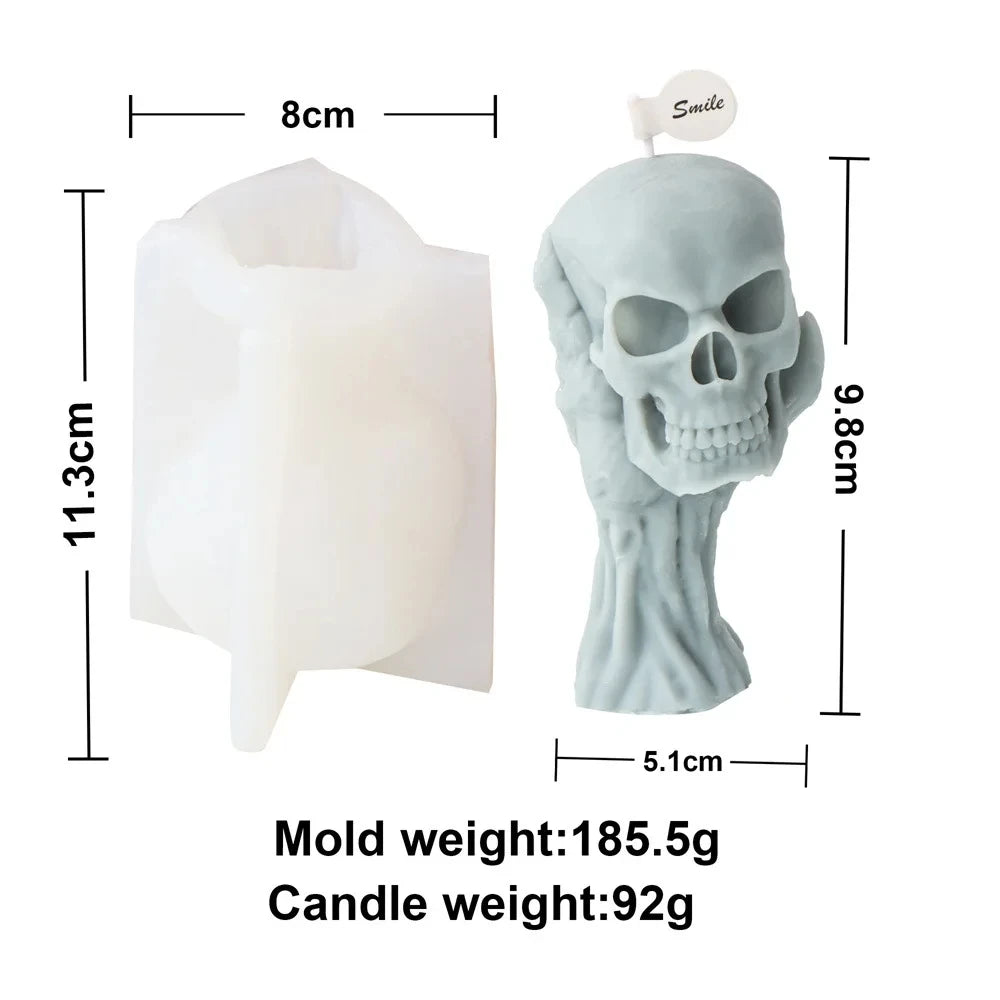 Spine Candle Mold for Halloween Decor Premium Scented candlestick, Human Vertebrae Candle Silicone Mold Spinal Cord Bone