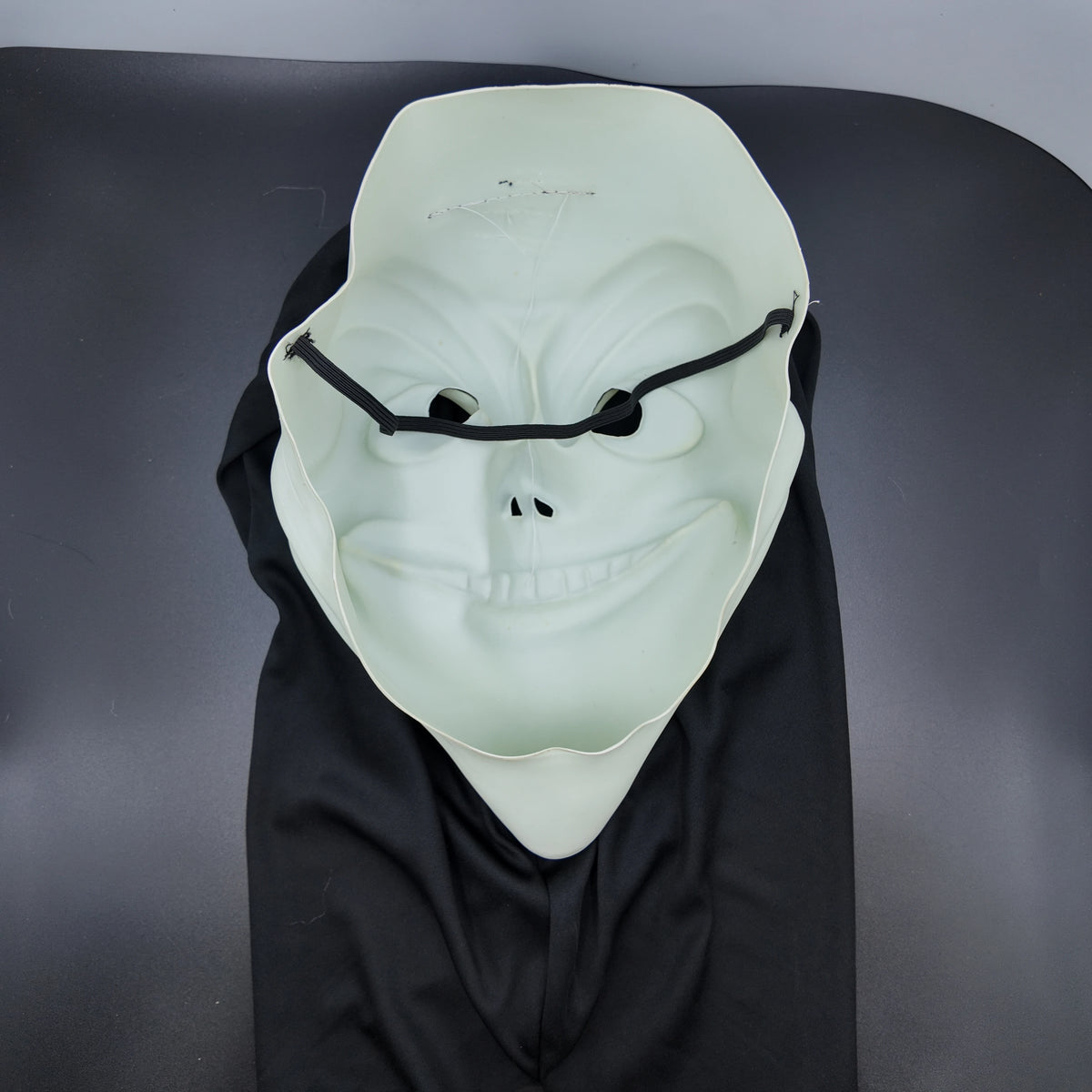 Ghost Face Mask Halloween Cosplay Costume Funny Horror Killer Scary Movie Mask with Hood for Adults