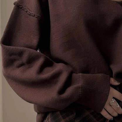 Beige Cozy Winter Pullover
