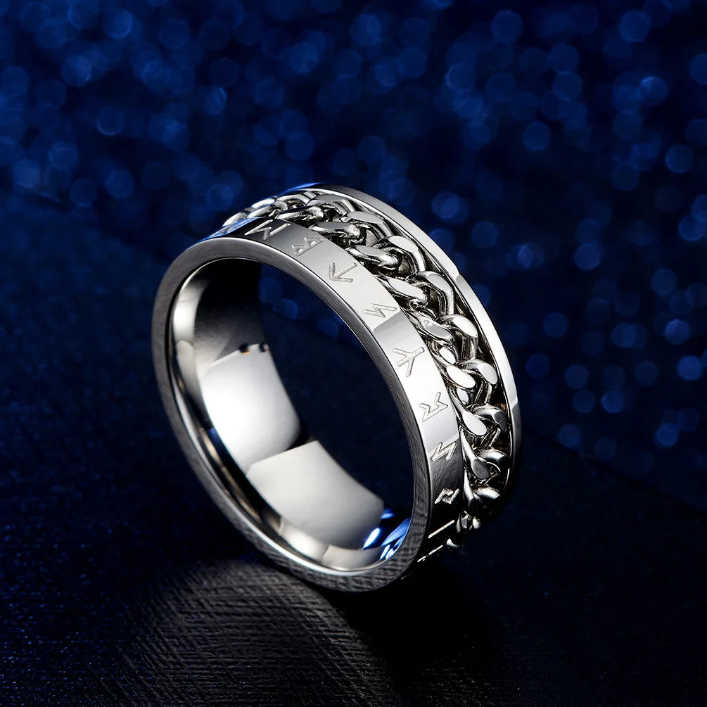 Men's Roman Fidget Spinner Ring