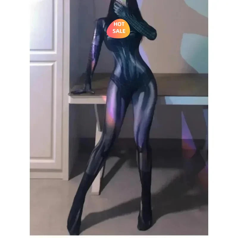Halloween High-quality Adults Superhero Cosplay Costume for Women Costume Christmas Tight 3d Printing Jumpuit Bodysuit Toys