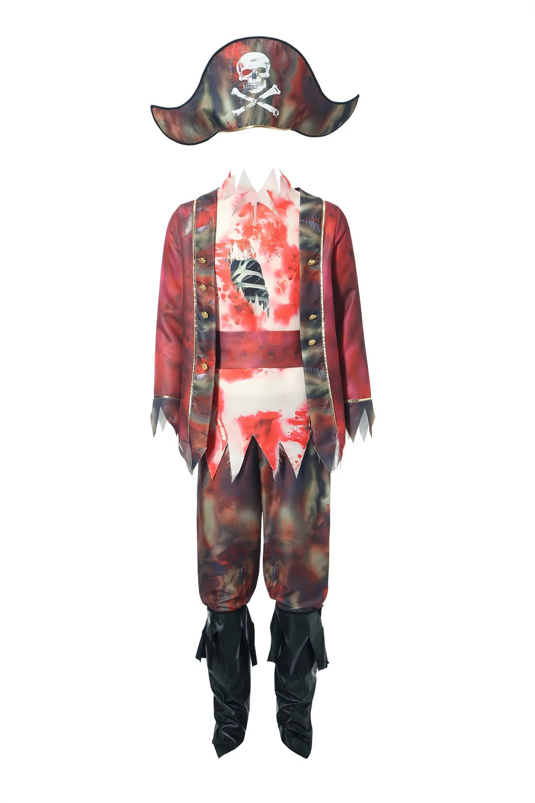 Adult Horror Couples Halloween Costume Men Zombie Pirate Outfit Women Ghost Bride Tattered Dress Scary Party Cosplay Fancy Dress