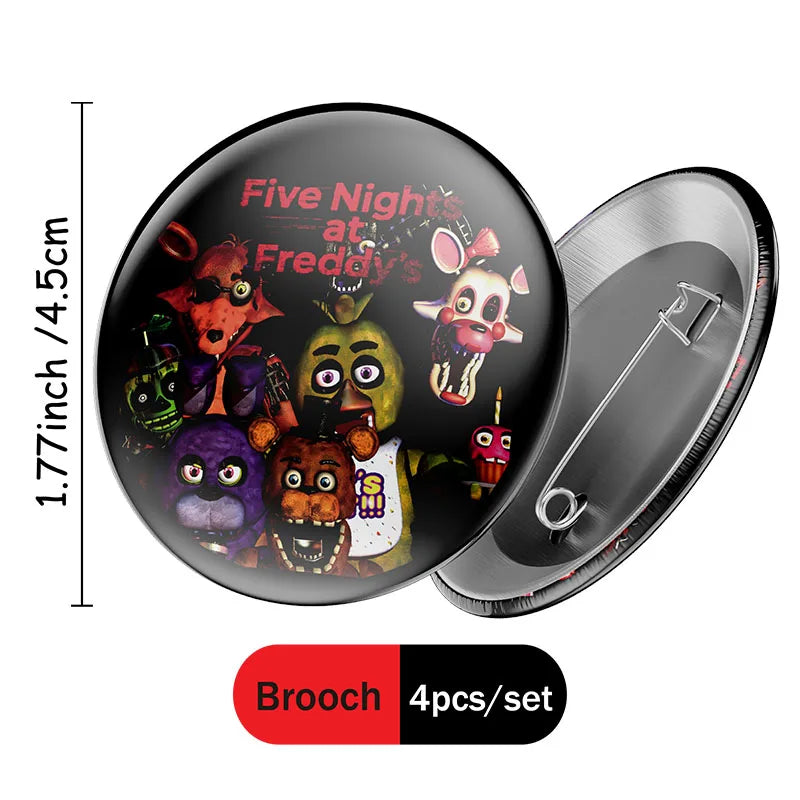 FNAF Five Nights At Freddy´s Party Theme Halloween Decor Disposable Birthday Party Tableware Digital Balloon Background Supplie