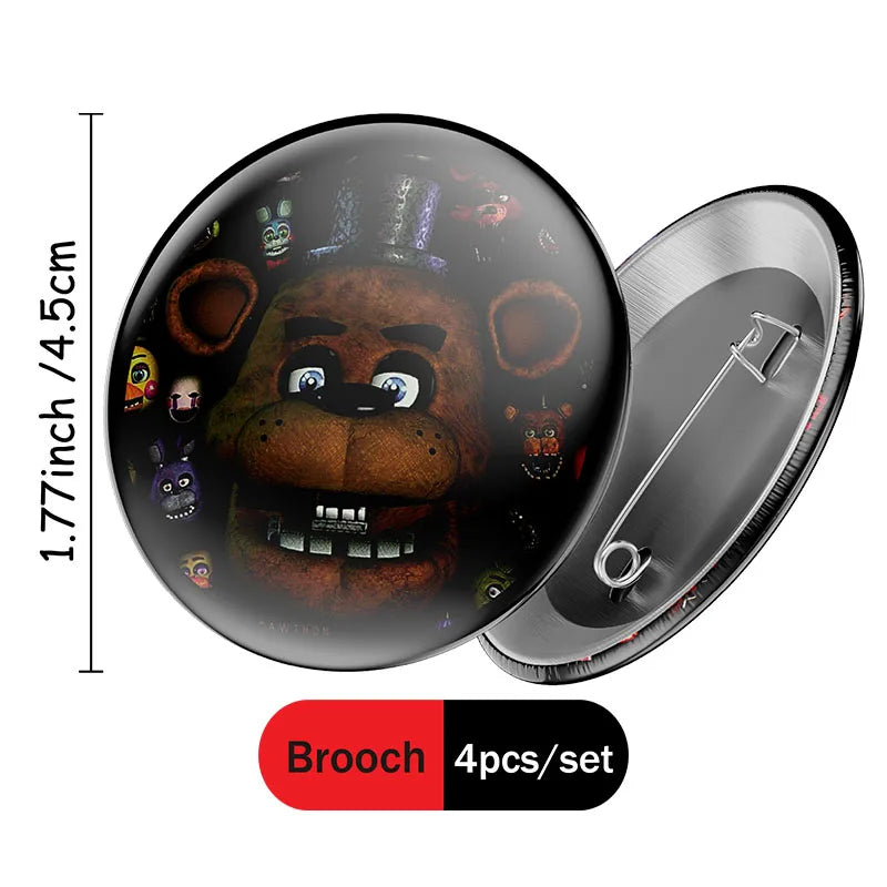 FNAF Five Nights At Freddy´s Party Theme Halloween Decor Disposable Birthday Party Tableware Digital Balloon Background Supplie