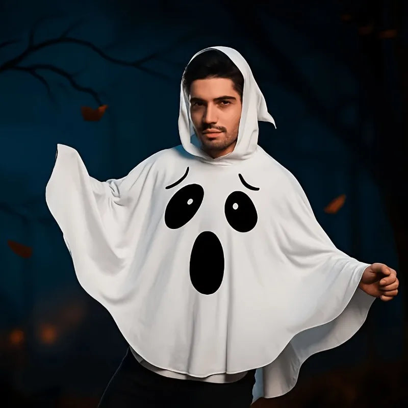 Halloween party party role elf white bat cosplay, both men and women, Halloween costume play, trick or treat