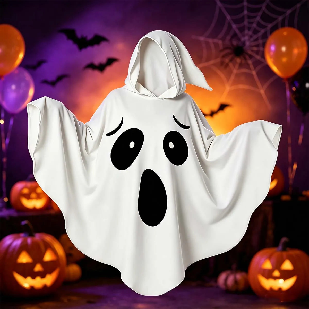 Halloween party party role elf white bat cosplay, both men and women, Halloween costume play, trick or treat