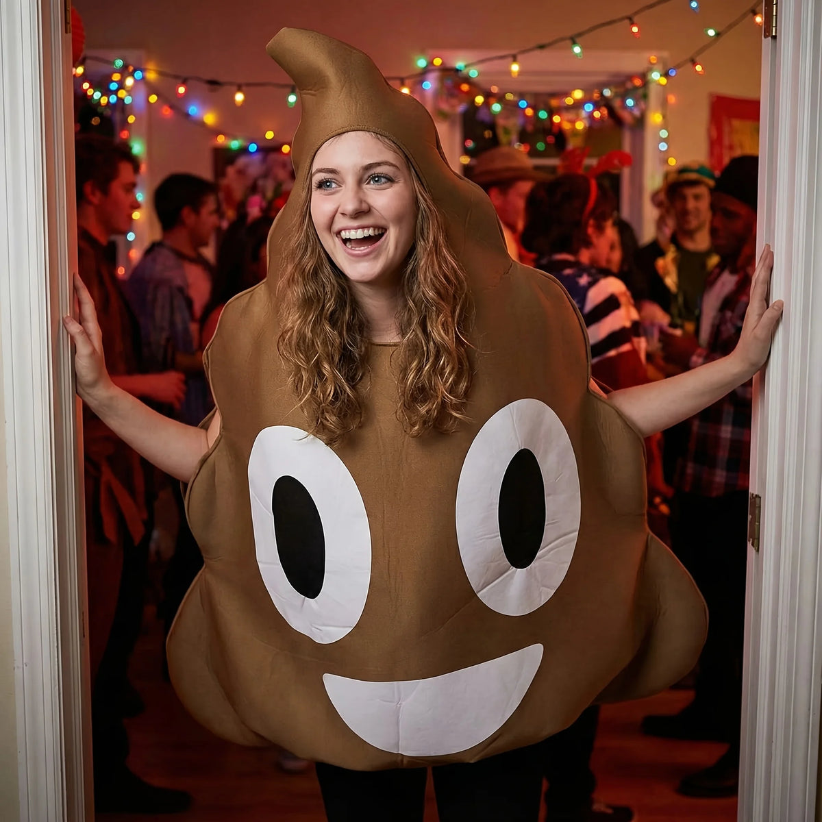 Funny Poop Costume - Polyester - Fun and Innovative Costume, Suitable for Halloween, and Various Parties Fits Most Adults