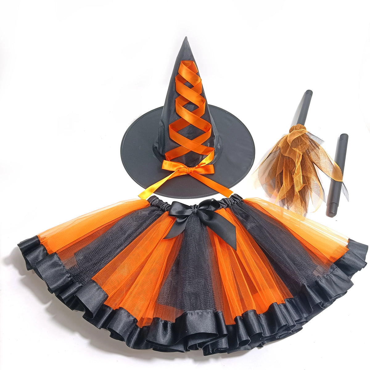 Adult Halloween Witch Costume Set Featuring Vibrant Hats Tulle Skirts Perfect for Halloween Parties Cosplay Events