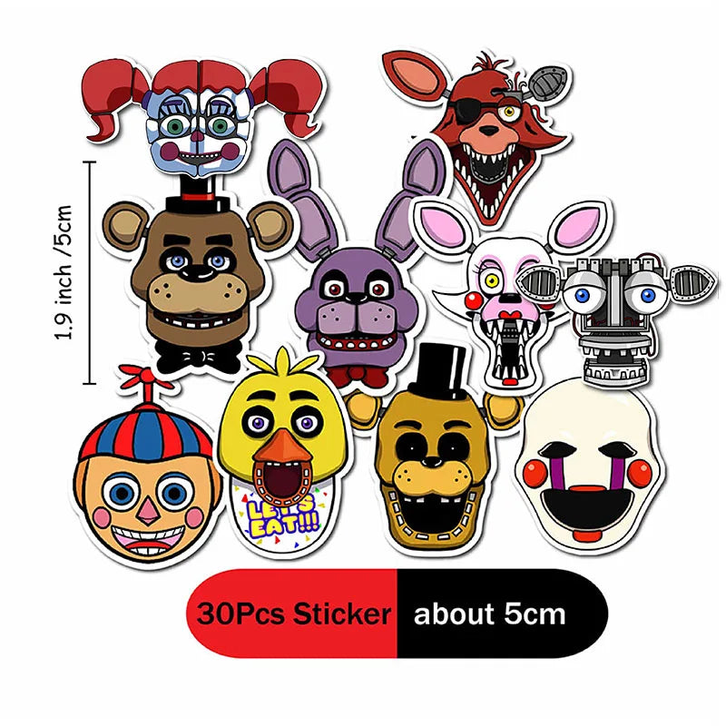 FNAF Five Nights At Freddy´s Party Theme Halloween Decor Disposable Birthday Party Tableware Digital Balloon Background Supplie