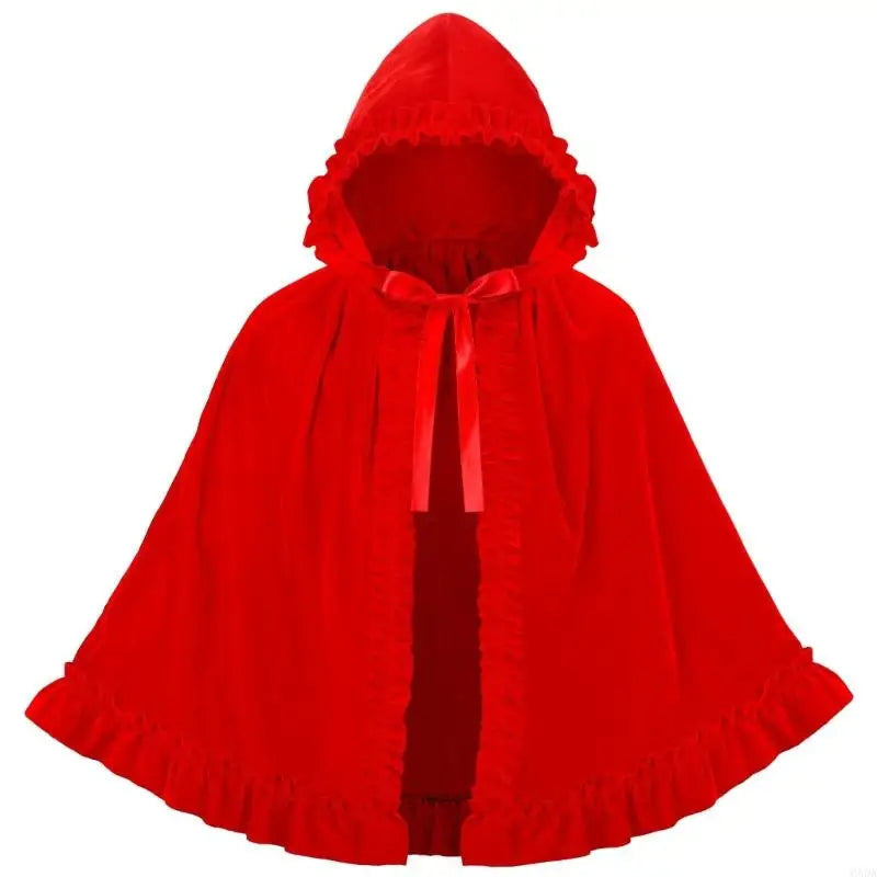 Women Costume Cloak Halloween Christmas Party Dress Up Outfit for Adult 6XDA