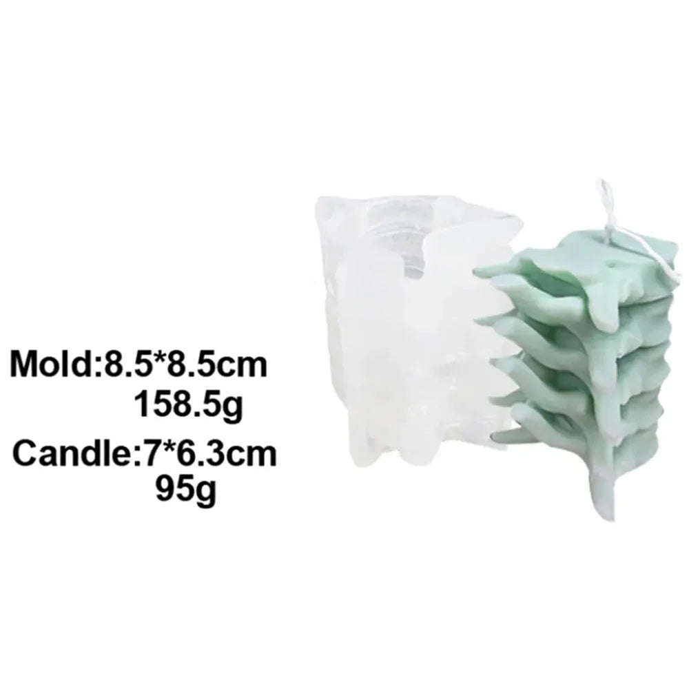 Spine Candle Mold for Halloween Decor Premium Scented candlestick, Human Vertebrae Candle Silicone Mold Spinal Cord Bone