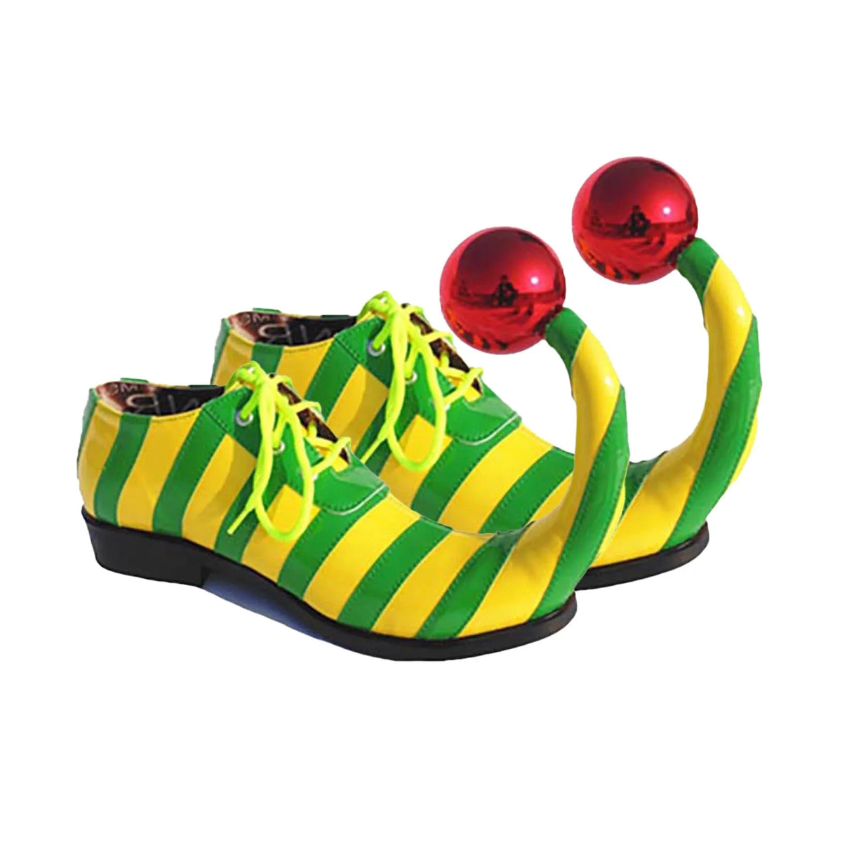 Adults Clown Shoes with Red Ball Halloween Carnival Theme Party Funny Circus Club Cosplay Performance Costume Accessories