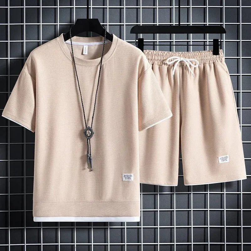 Men's Waffle Casual Summer Tracksuit